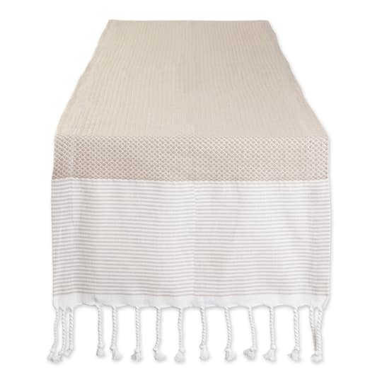 DII® 72" Stone Bordered Dobby Table Runner